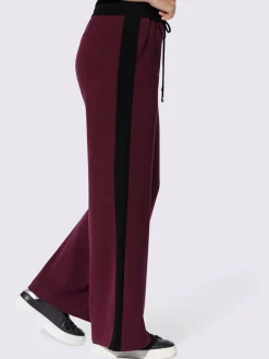 Pantalons de jogging confortables avec ceinture élastique rayée