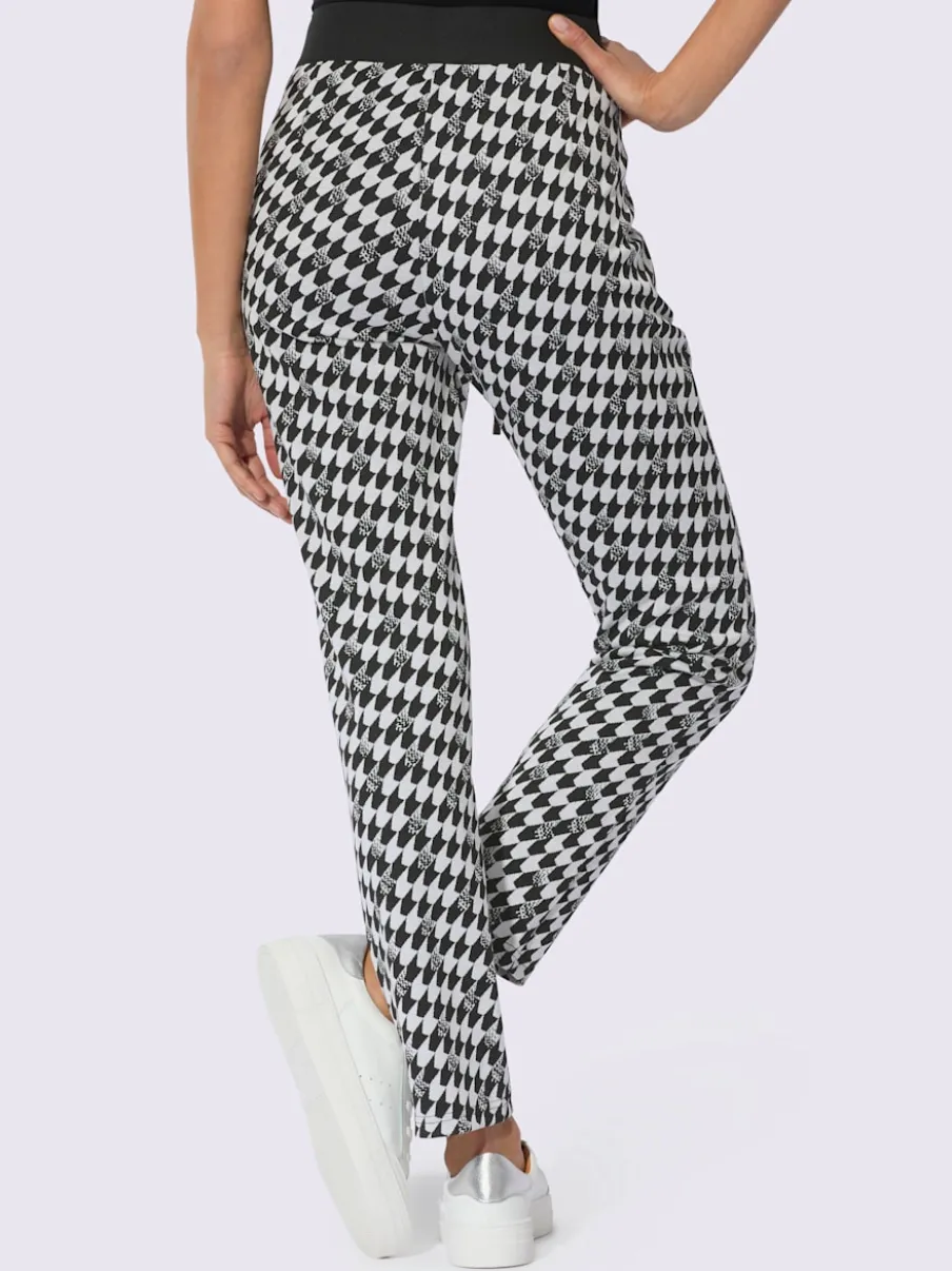Pantalons de jogging en jersey au motif jacquard