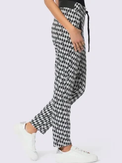 Pantalons de jogging en jersey au motif jacquard