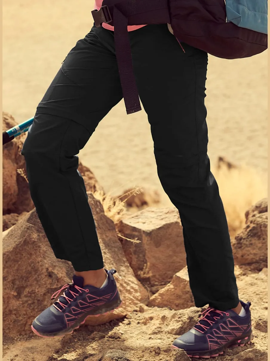 Pantalons de trekking ajustables avec poches pratiques et élastiques