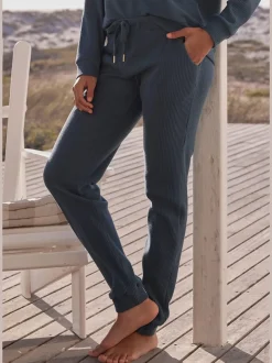 Pantalons détente en coton doux avec ceinture élastique