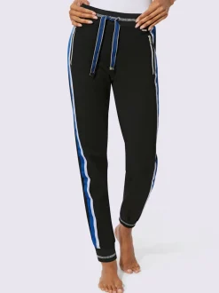 Pantalons à empiècements contrastés avec poches zippées