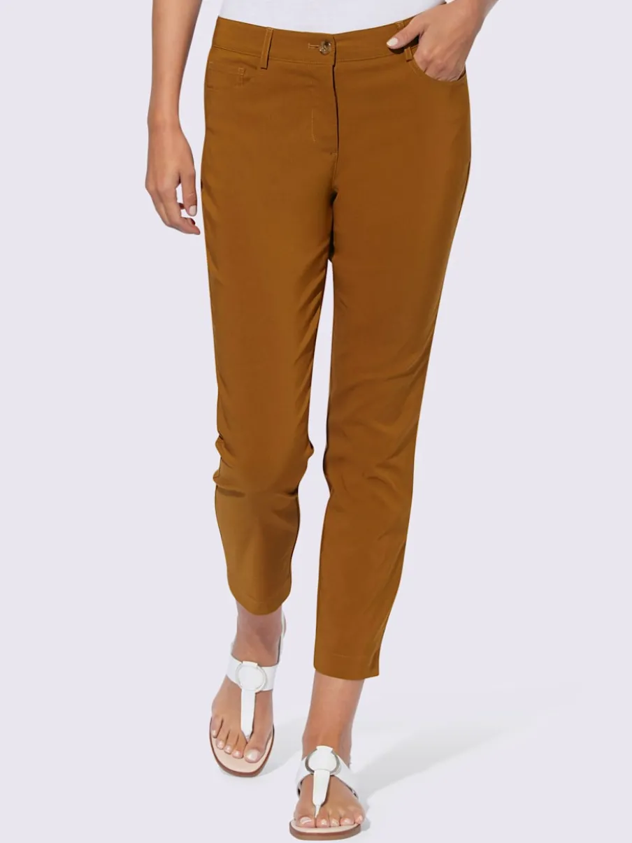 Pantalons en bengaline coupe cinq poches slim fit
