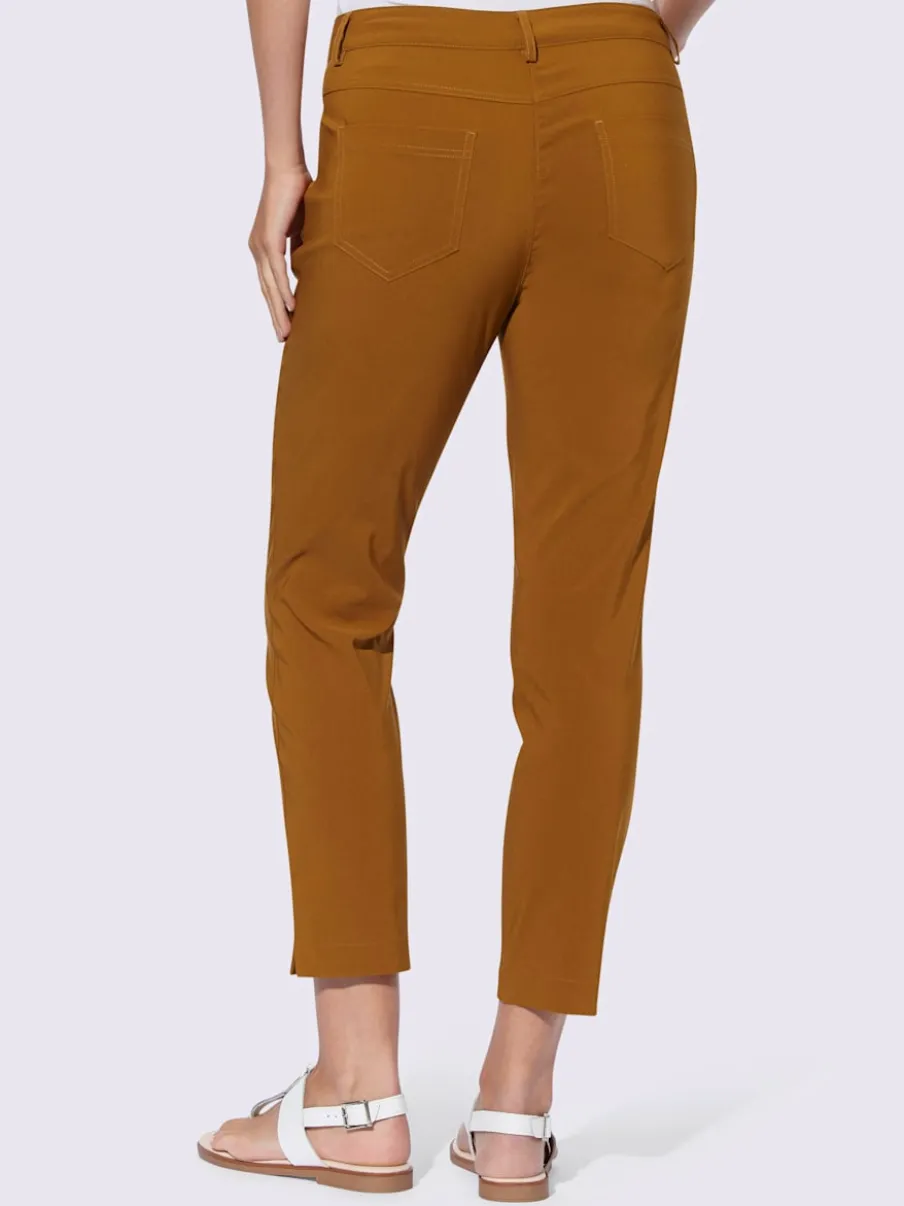 Pantalons en bengaline coupe cinq poches slim fit