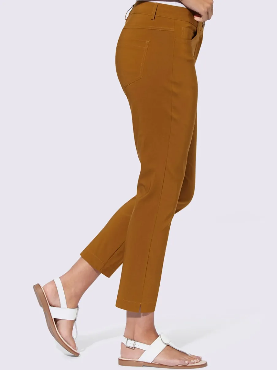 Pantalons en bengaline coupe cinq poches slim fit