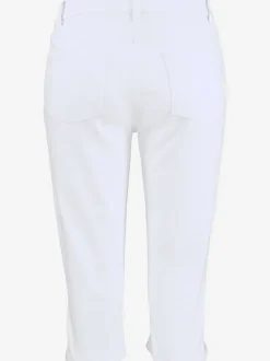 Pantalons 3/4 en coton avec fentes et poches