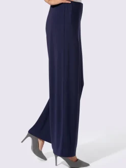 Pantalons en jersey avec ceinture élastique jambes larges