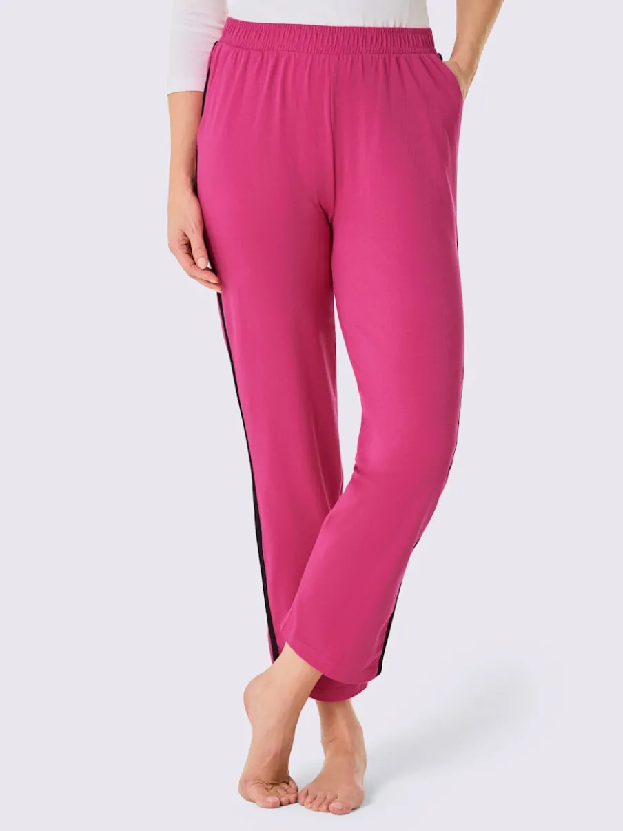 Pantalons en jersey avec ceinture élastique et poches