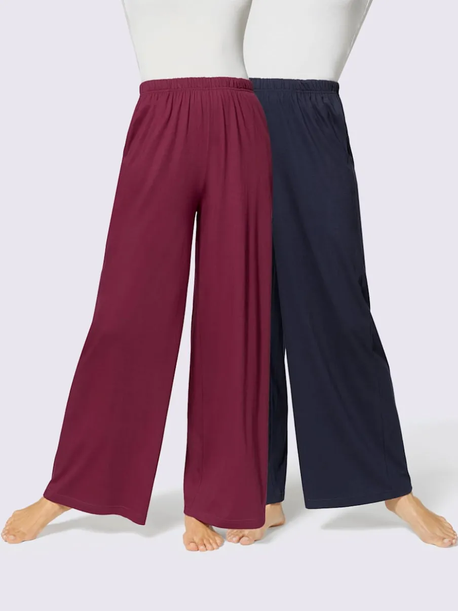 Pantalons en jersey avec ceinture élastique et poches