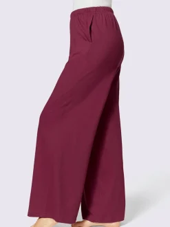 Pantalons en jersey avec ceinture élastique et poches