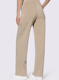 Pantalons en jersey avec poches cargo et ceinture élastique
