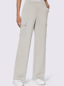 Pantalons en jersey avec poches cargo et ceinture élastique