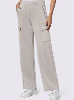 Pantalons en jersey avec poches cargo et ceinture élastique