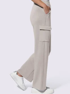 Pantalons en jersey avec poches cargo et ceinture élastique
