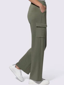 Pantalons en jersey avec poches cargo et ceinture élastique