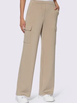 Pantalons en jersey avec poches cargo et ceinture élastique