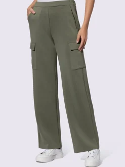 Pantalons en jersey avec poches cargo et ceinture élastique