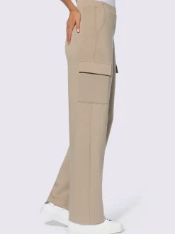 Pantalons en jersey avec poches cargo et ceinture élastique