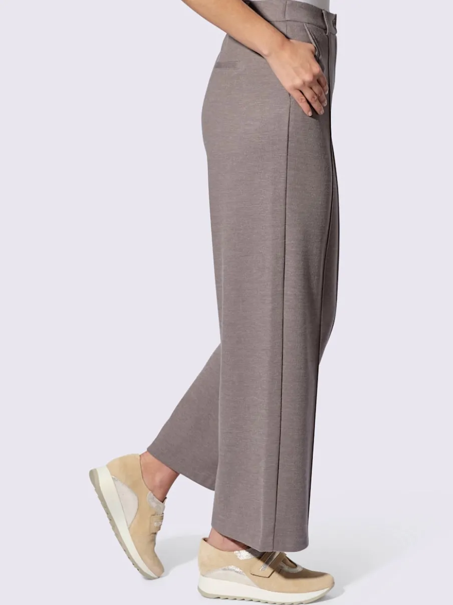 Pantalons en jersey confortables avec poches et rayures extensibles
