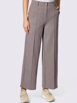 Pantalons en jersey confortables avec poches et rayures extensibles