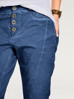 Pantalons en jersey coupe carotte avec poches fendues
