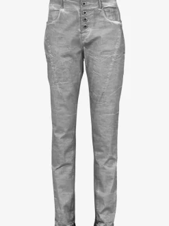 Pantalons en jersey coupe carotte avec poches fendues