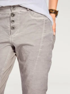 Pantalons en jersey coupe carotte avec poches fendues