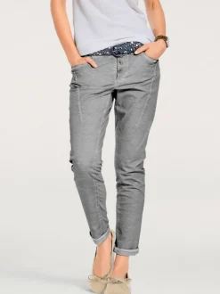 Pantalons en jersey coupe carotte avec poches fendues