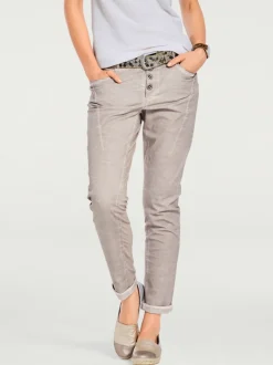 Pantalons en jersey coupe carotte avec poches fendues