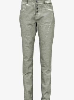 Pantalons en jersey coupe carotte avec poches fendues