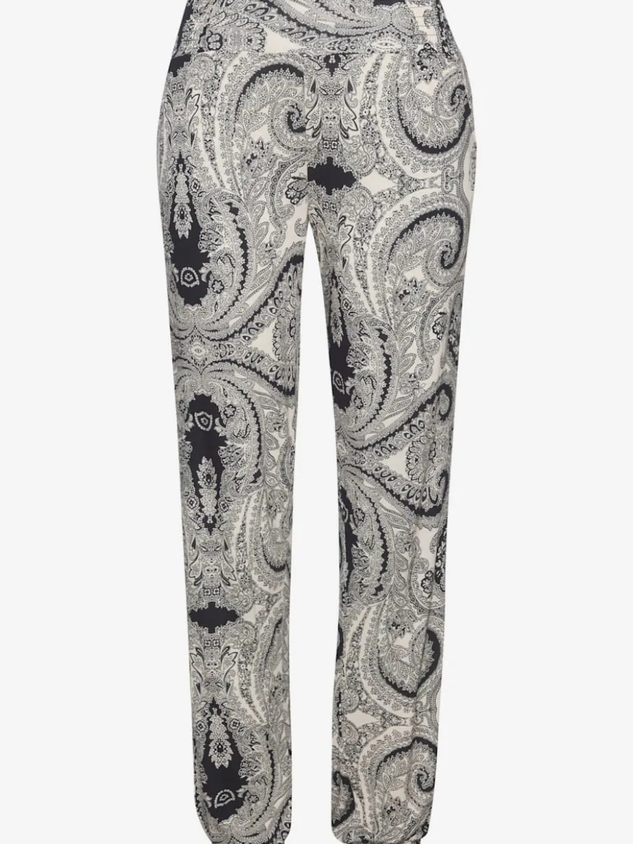 Pantalons en jersey léger avec ceinture élastique imprimés