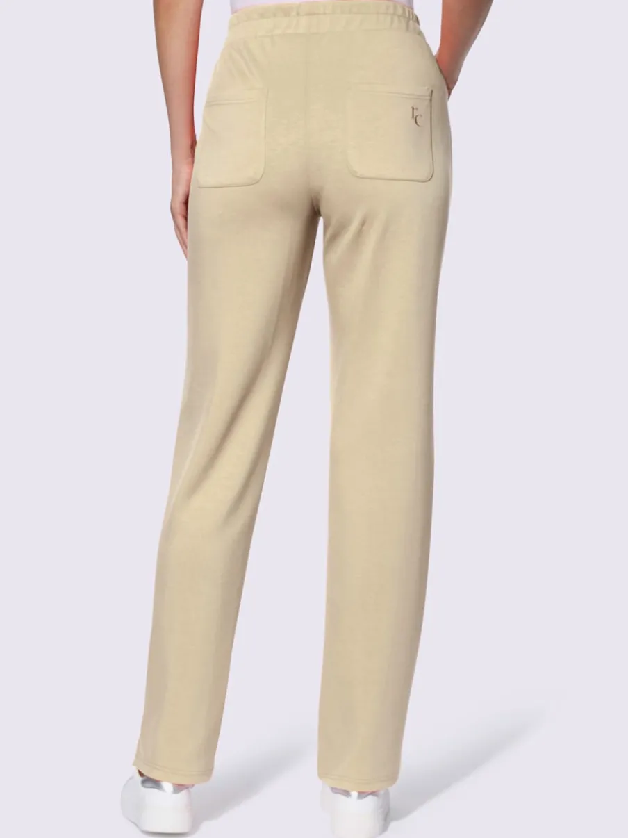 Pantalons en modal avec poches et ceinture élastique