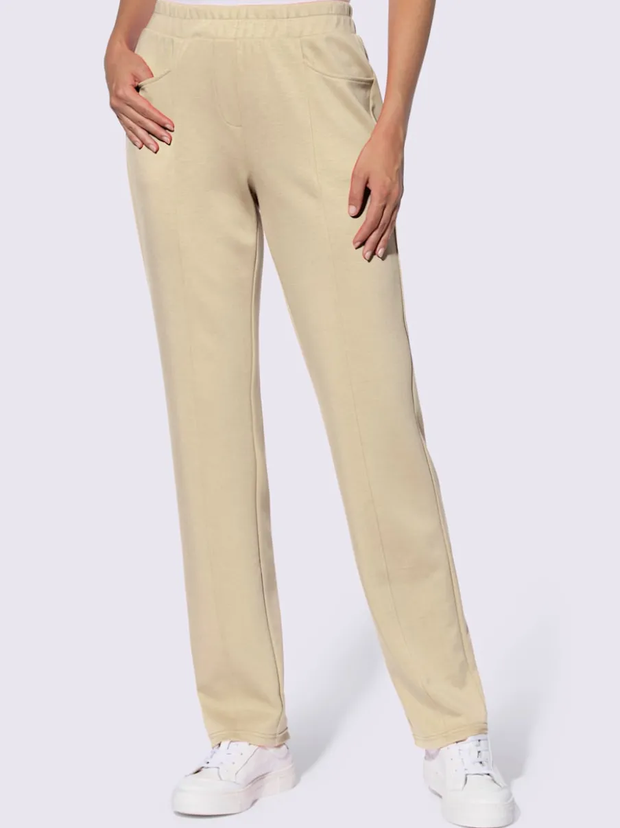Pantalons en modal avec poches et ceinture élastique