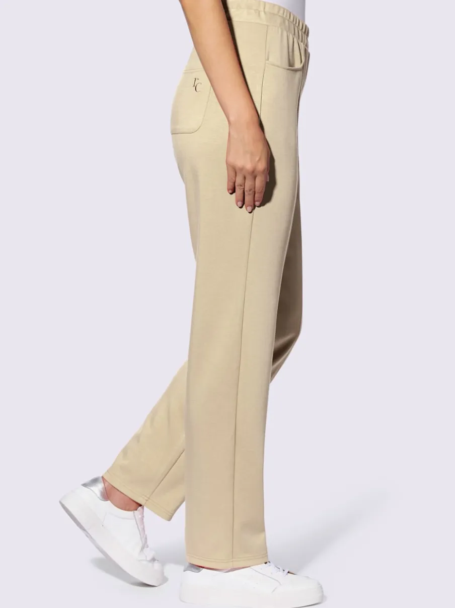 Pantalons en modal avec poches et ceinture élastique