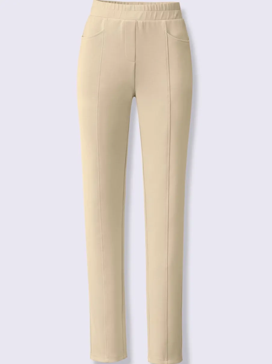 Pantalons en modal avec poches et ceinture élastique