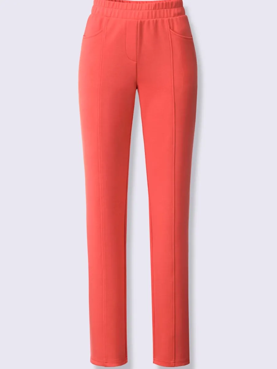 Pantalons en modal avec poches et ceinture élastique