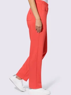 Pantalons en modal avec poches et ceinture élastique