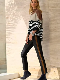 Pantalons en synthétique avec empiècements latéraux souples