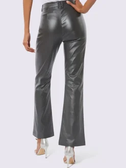 Pantalons en synthétique doux avec poches et nervures