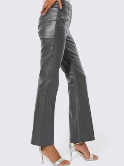 Pantalons en synthétique doux avec poches et nervures
