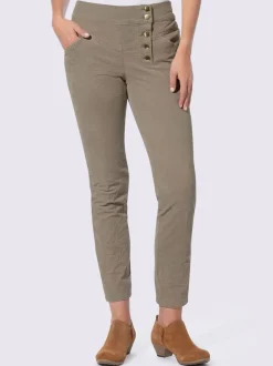 Pantalons en velours côtelé avec poches latérales pratiques