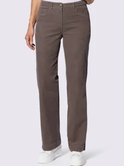 Pantalons en velours côtelé confortables à coupe large