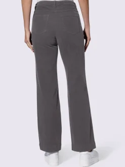 Pantalons en velours côtelé confortables à coupe large