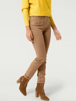 Pantalons extensibles avec coutures push-up et poches intégrées
