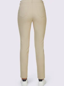 Pantalons extensibles avec coutures push-up et poches intégrées