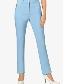 Pantalons extensibles avec poches zippées et passants