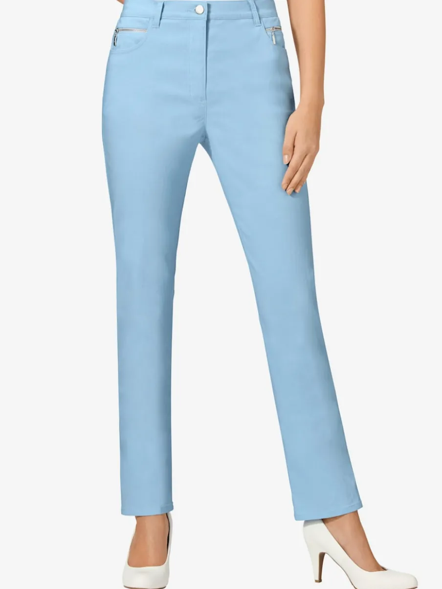 Pantalons extensibles avec poches zippées et passants