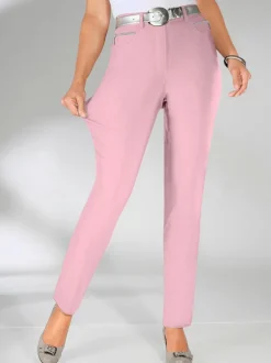 Pantalons extensibles avec poches zippées et passants