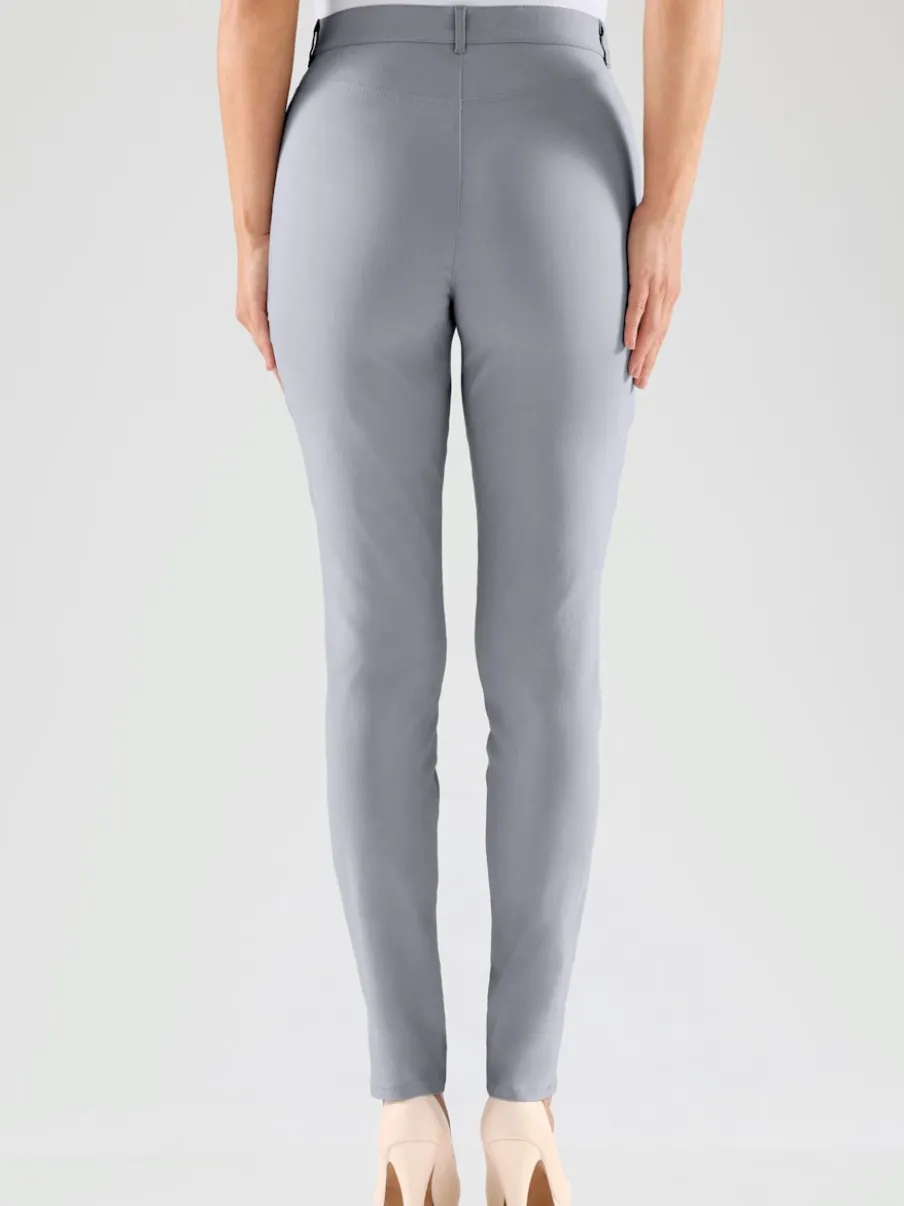 Pantalons extensibles avec poches zippées et passants