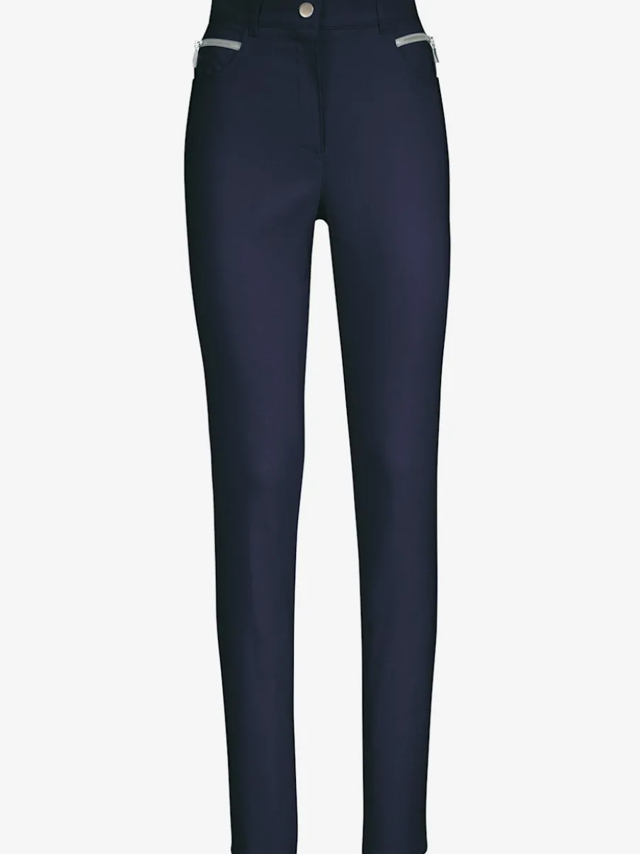 Pantalons extensibles avec poches zippées et passants